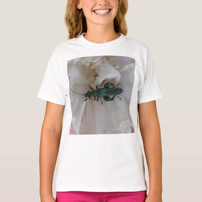 Flower Beetle Kids T Shirt (Front)
