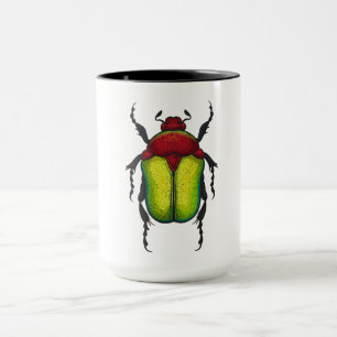 Flower beetle mug