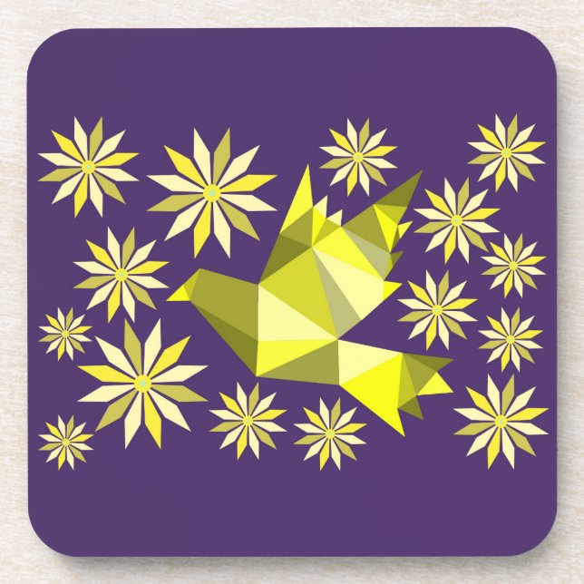 FLOWER BIRD  COASTER (Front)