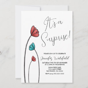 Flower Birthday Invitation