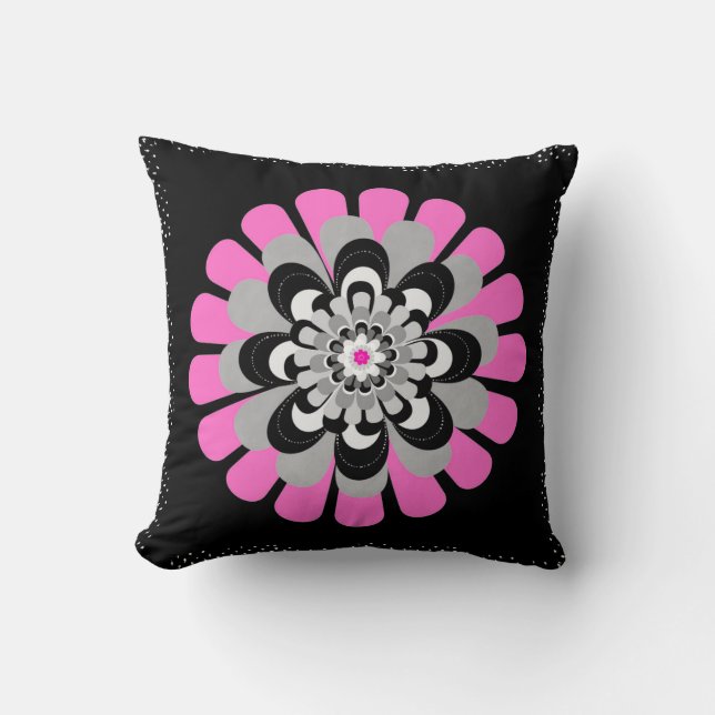 Flower Bloom Blush Cushion (Front)