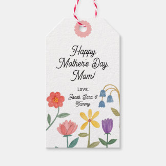 Flower Bloom Mother's Day Gift Tags