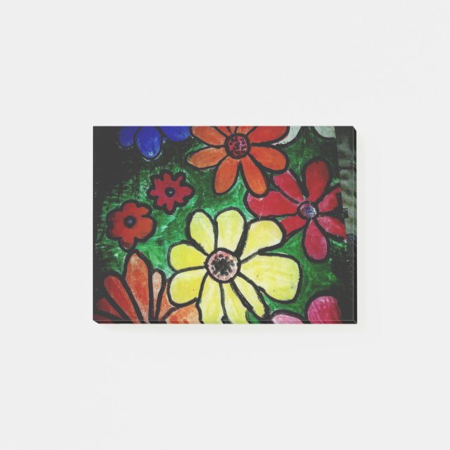 flower  bloom post-it notes (Front)