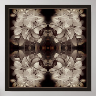 Flower Blossoms Abstract Add Your Photo Poster