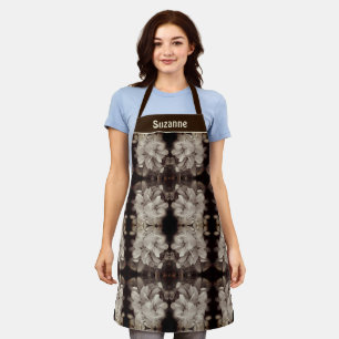 Flower Blossoms Abstract Vintage Personalised Apron