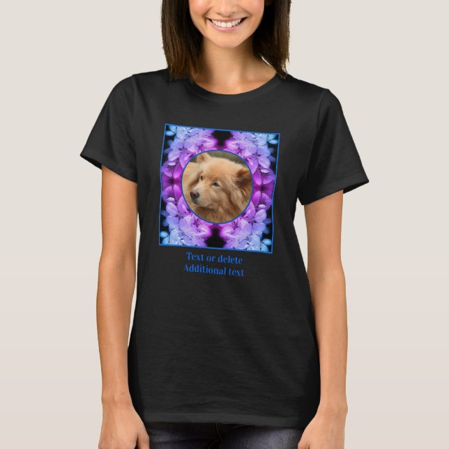 Flower Blossoms Tinted Create Your Own Photo T-Shirt (Front)