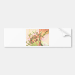 Flower Blossoms Vines Love Destiny Art Digital Bumper Sticker
