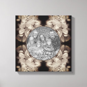 Flower Blossoms Vintage Create Your Own Photo Canvas Print