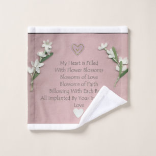 Flower Blossoms Wash Cloth