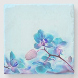 Flower blue coaster