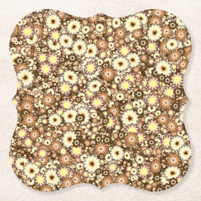 flower bomb3B Paper Coaster (Front)