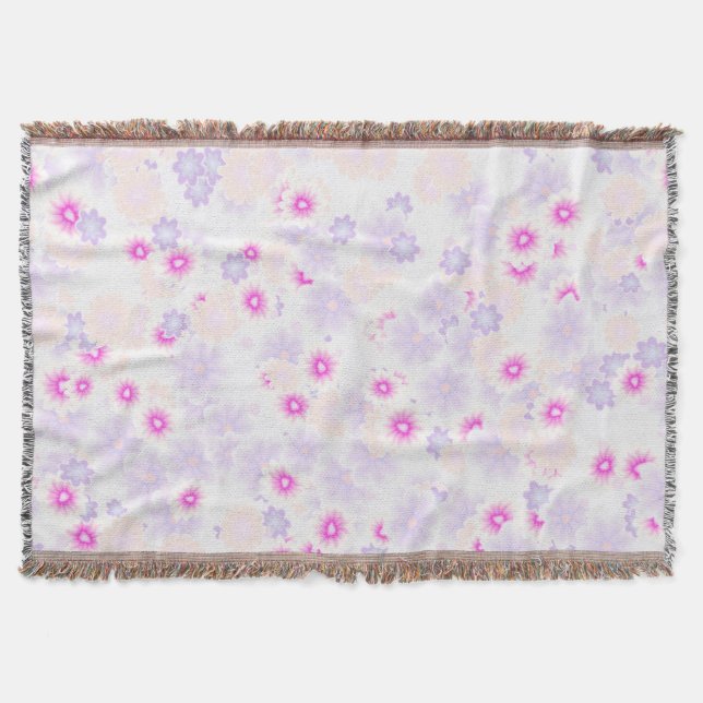 flower bomb 5 throw blanket (Front)