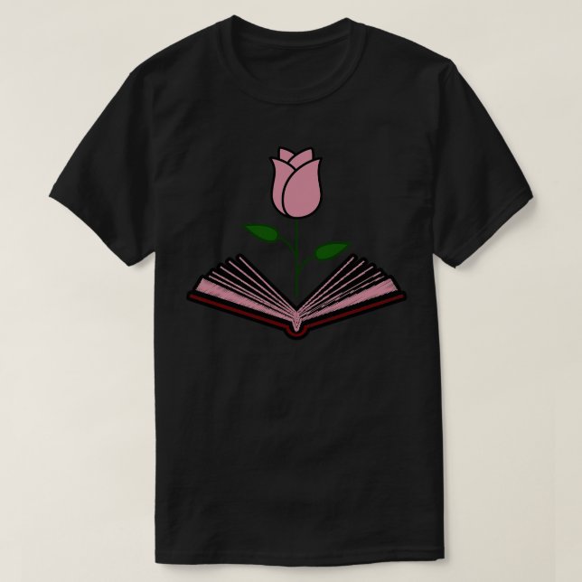 Flower Books 6 T-Shirt (Design Front)