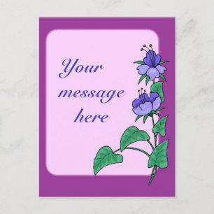 Flower Border Postcard
