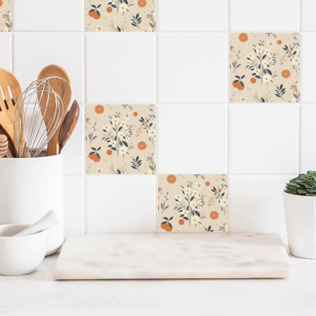 flower botanical green tile (Creator Uploaded)