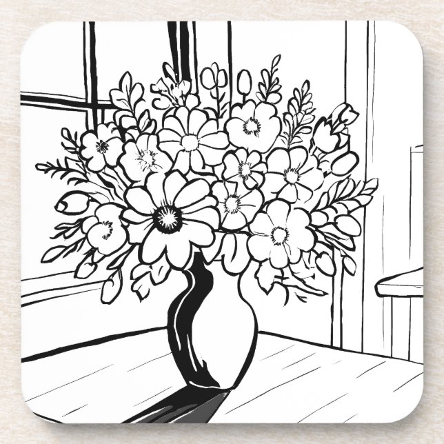 Flower Bouquet  Coaster (Front)