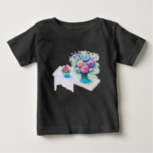 Flower bouquet colourful and vibrant. baby T-Shirt