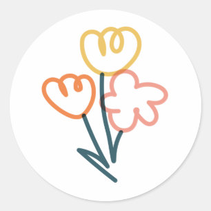 Flower bouquet , colourful doodle Sticker