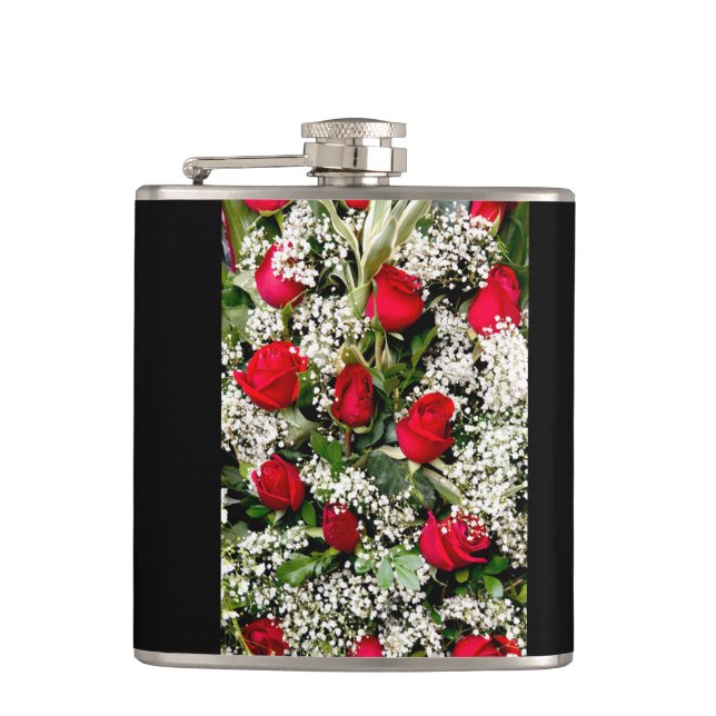 Flower Bouquet Hip Flask (Front)
