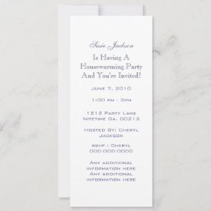 Flower Bouquet Housewarming Party Invitations