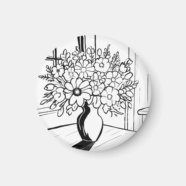 Flower Bouquet  Magnet (Front)