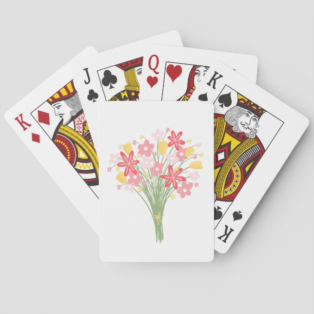 Flower Bouquet Playing Cards (Back)