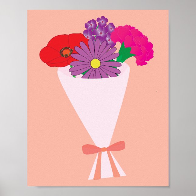 Flower Bouquet Poster (Front)
