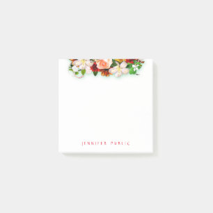 Flower Bouquet Template Elegant Modern Trendy Post-it Notes