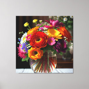 Flower Bouquet Two Canvas Print