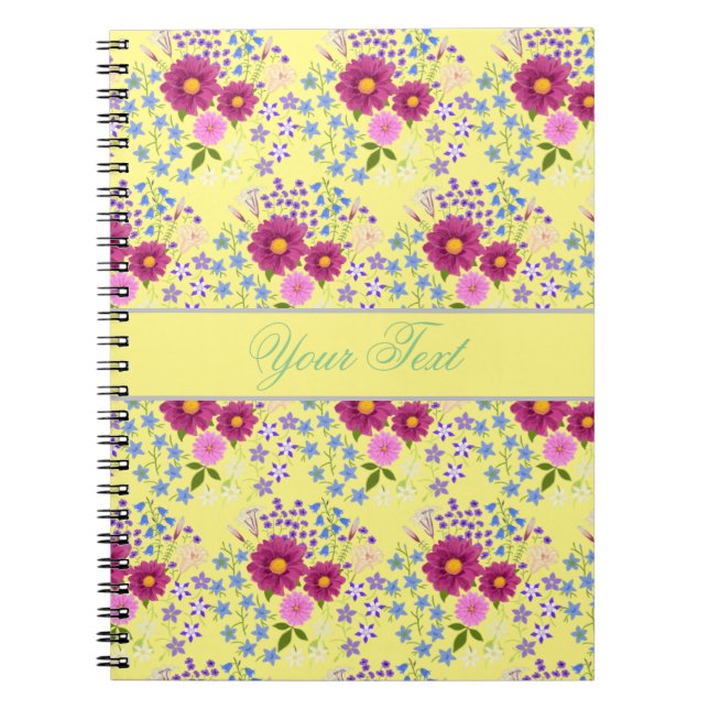 Flower Bouquet with Dahlia Notebook (Front)