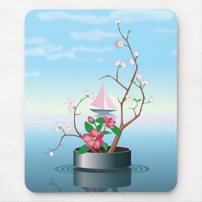 Flower Branch Mouse Mat (Front)