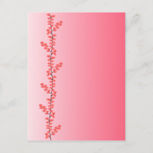 Flower Branch postcard, customise Postcard