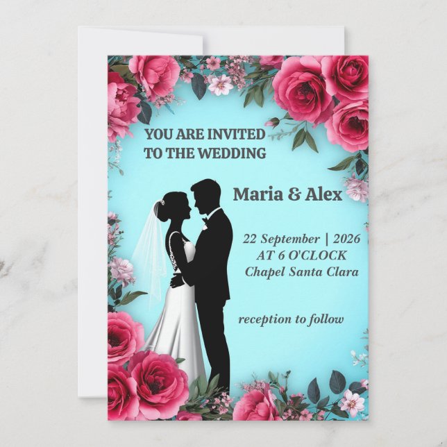 ✨ Flower Bride Invite For Engagement Event ✨ (Front)