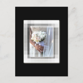 flower bride postcard