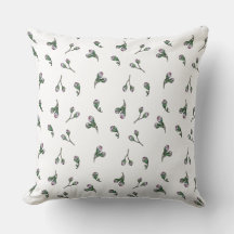Flower bud - Pink and green - Flower floral motif