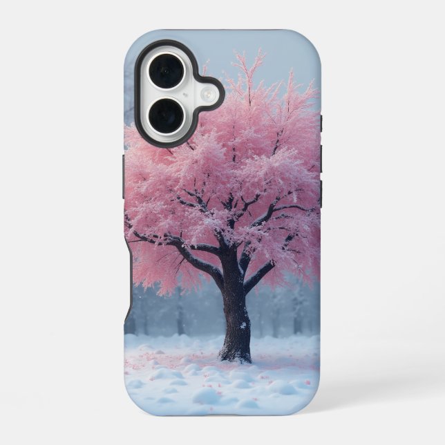 flower buds iPhone 16 case (Back)