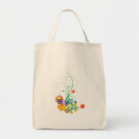 flower bunches of swirls vector