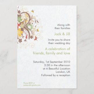 Flower Burst 5x7 Invitation