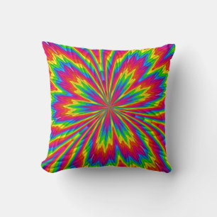 Flower Burst (ckc) Square Throw Pillow