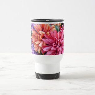 Flower Bursts Travel Mug