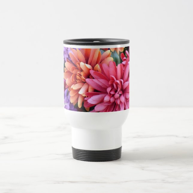 Flower Bursts Travel Mug (Center)