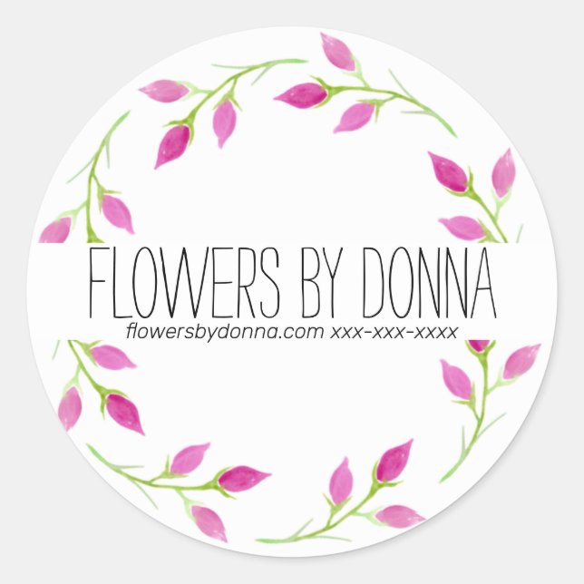 FLOWER BUSINESS sticker (Front)