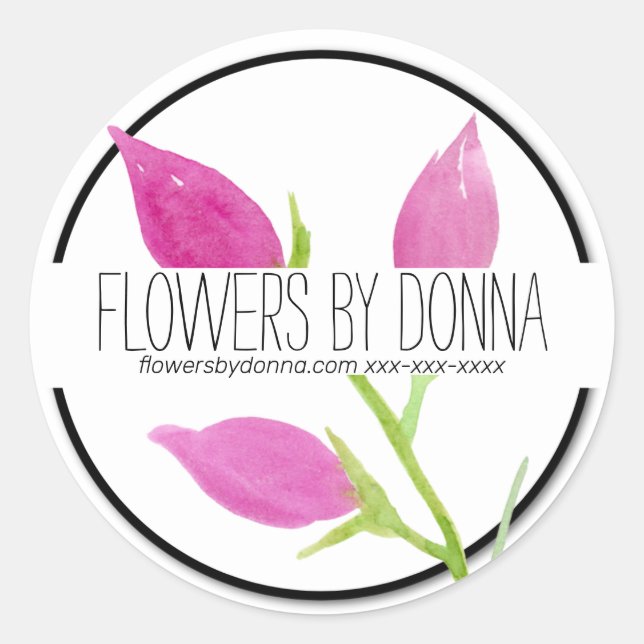FLOWER BUSINESS sticker (Front)
