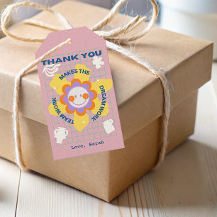 Flower Business Team Employee Colleague Thank You  Gift Tags