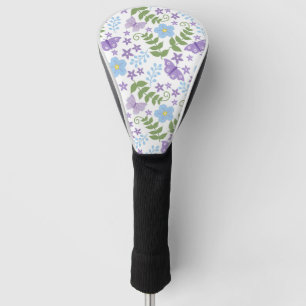 Flower Butterfly Floral Blossom Botanical Art Golf Head Cover
