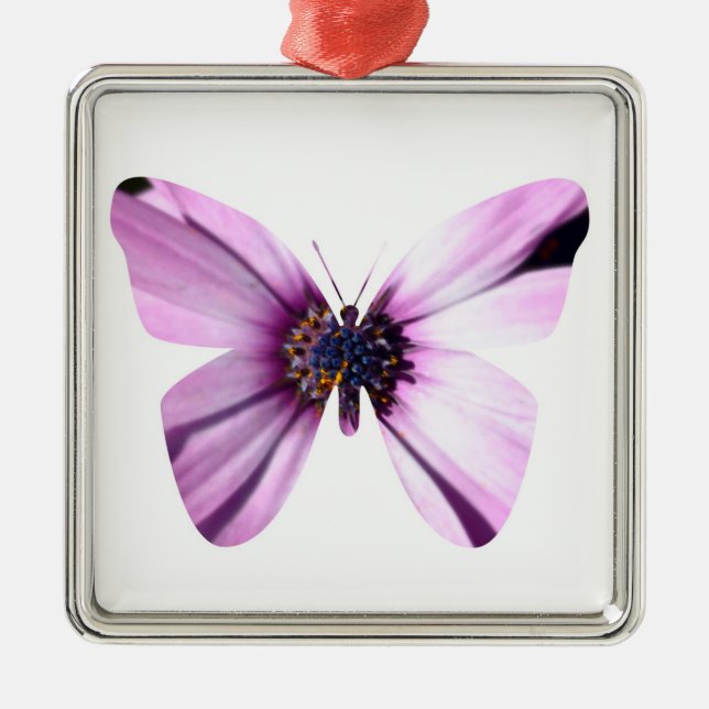 Flower Butterfly Metal Tree Decoration (Front)