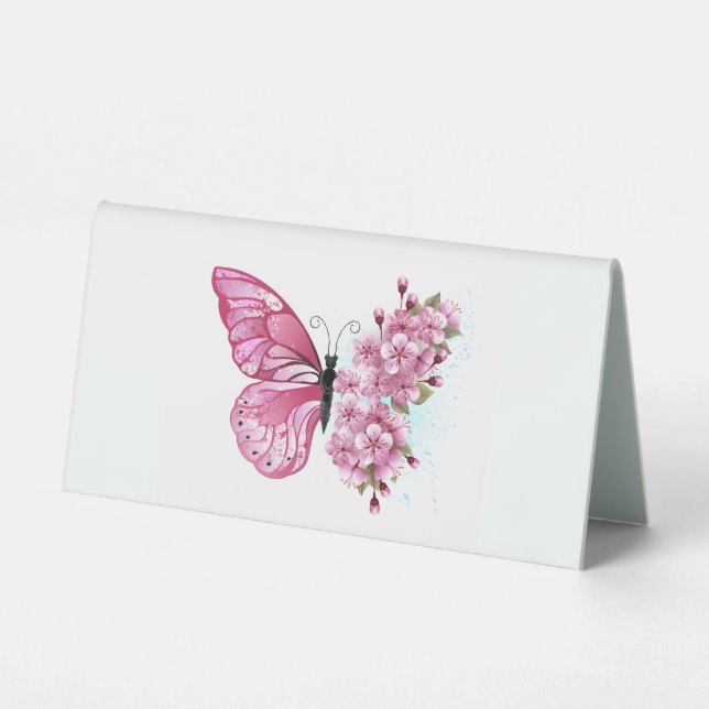 Flower Butterfly with Pink Sakura (Front)