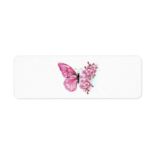 Flower Butterfly with Pink Sakura
