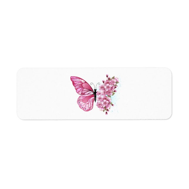 Flower Butterfly with Pink Sakura (Front)