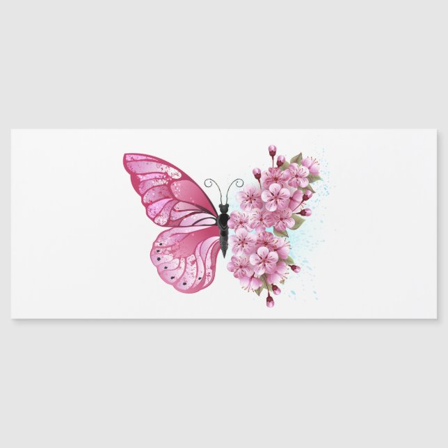 Flower Butterfly with Pink Sakura (Front)